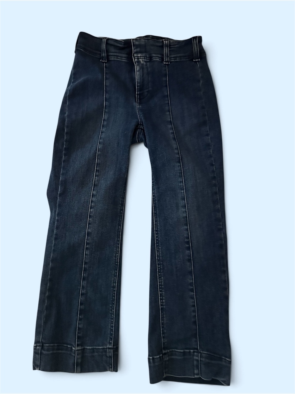 Pilcro Dark Wash Wide-Leg Jeans
